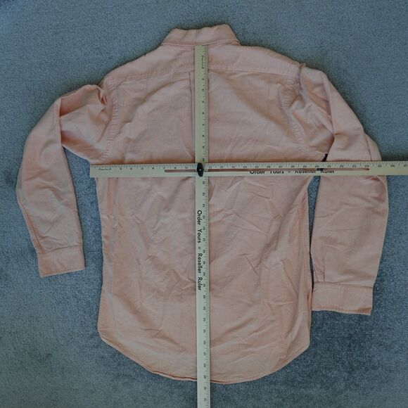 Polo Ralph Lauren Shirt Mens M Orange Button Up Long Sleeve Canvas Pony Preppy - Picture 6 of 8